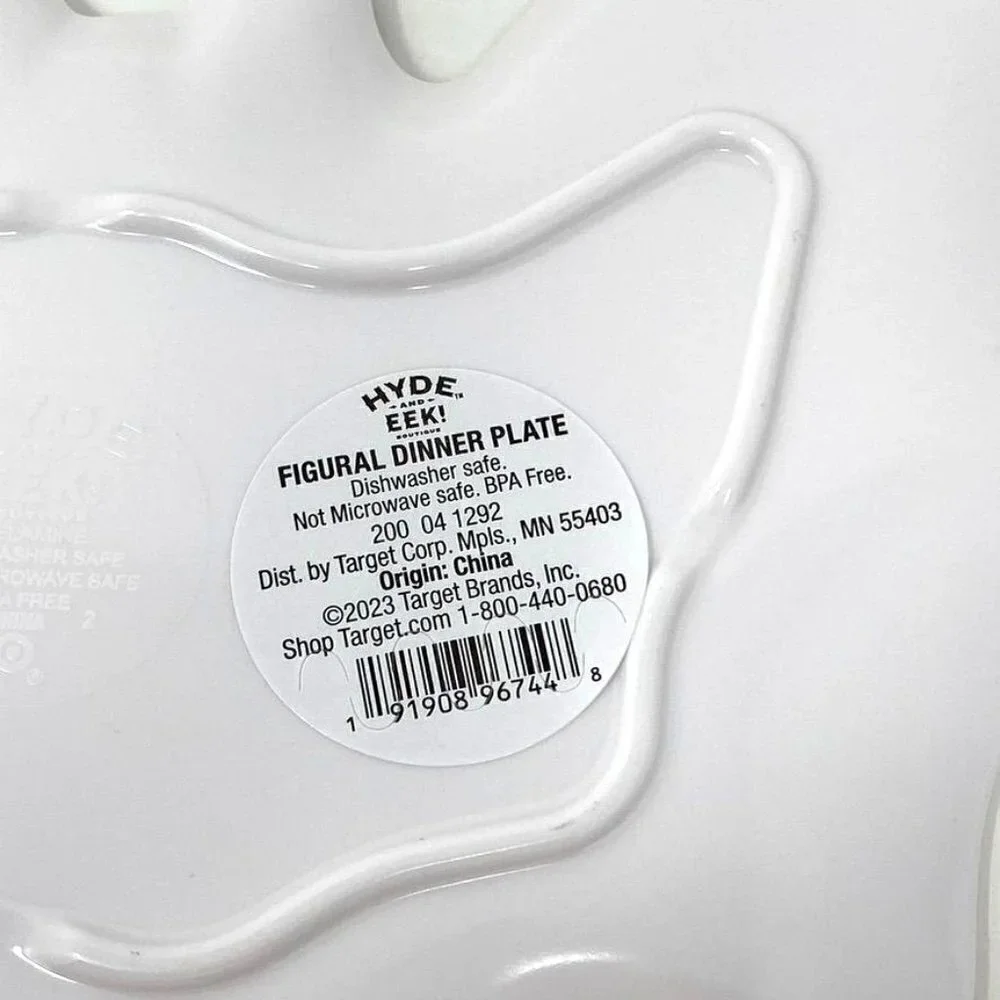 Target Hyde & EEK! Boutique™ Halloween 2 Figural Dining Plates 'Bat' (Set of 2)
